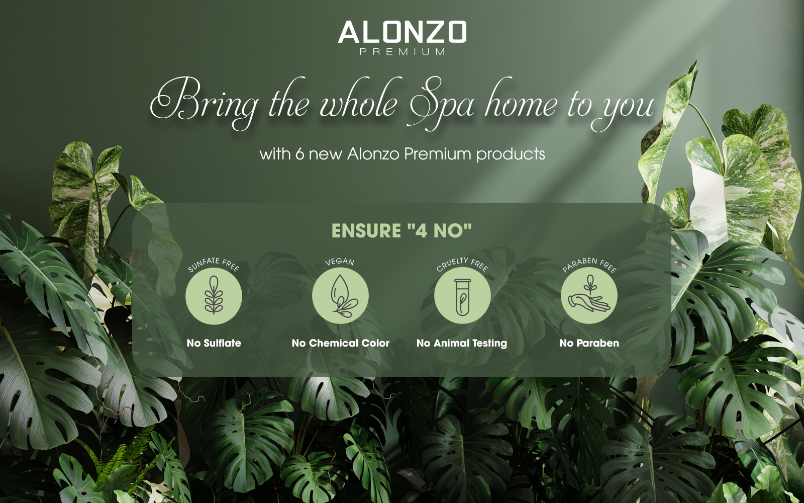 Bring the whole Spa home to you with 6 new Alonzo Premium products