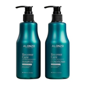 Alonzo Recover Shampoo & Conditioner Set for Dry and Damaged Hair – Anti-Breakage & Hair Loss Prevention (300ml x 2) (Sao chép)